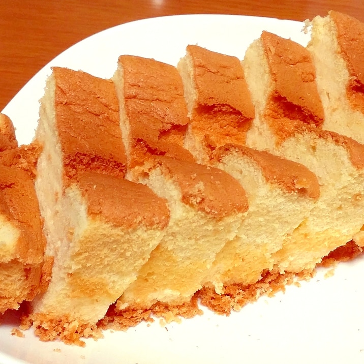 パウンドケーキ型でできる！ふわふわシフォンケーキ♪